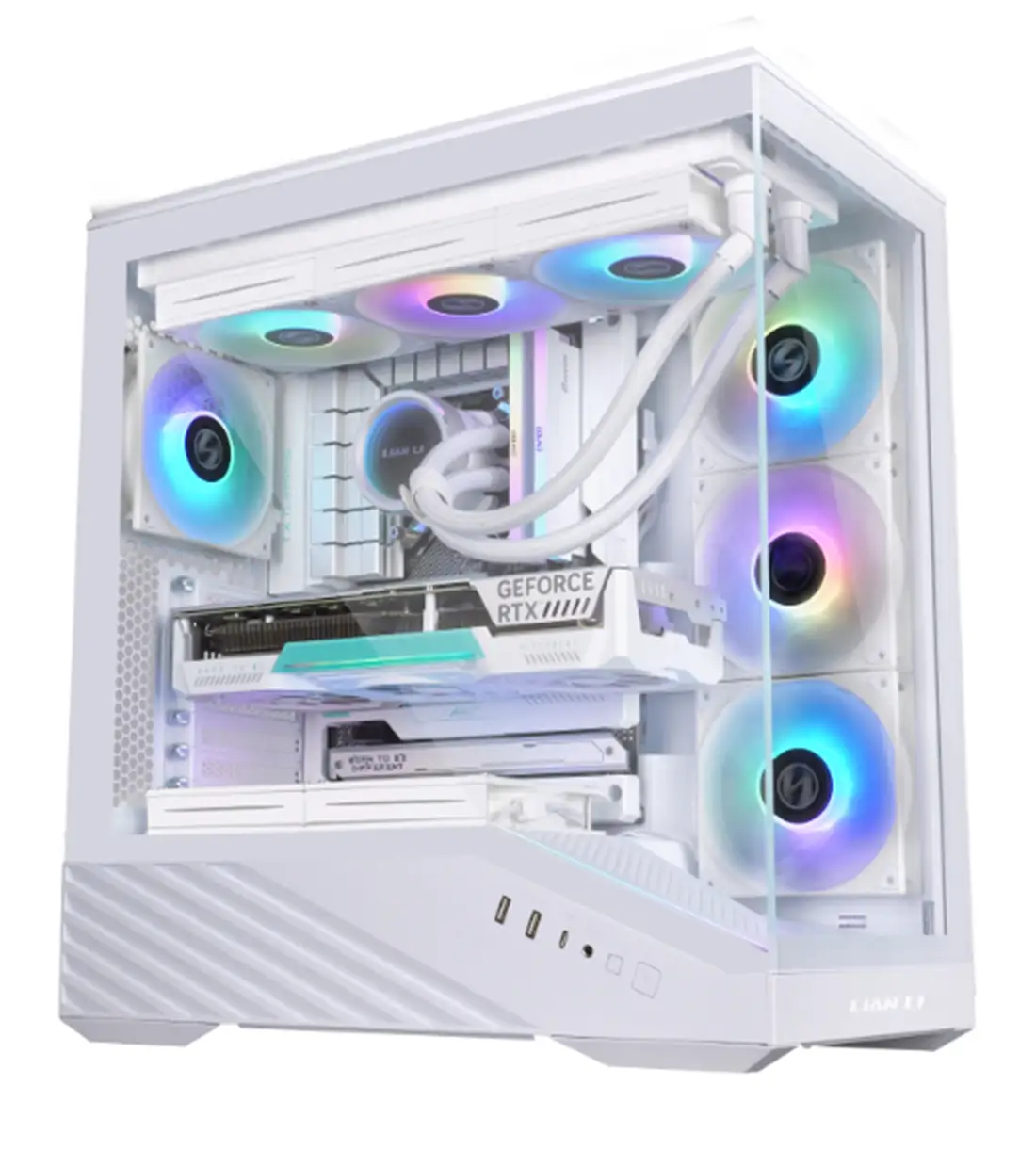 کیس گیمینگ لیان لی Vector V100R White