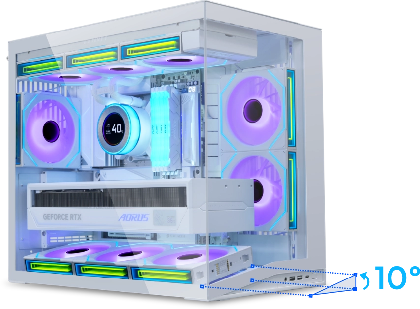 کیس لیان لی O11 DYNAMIC MINI V2 white