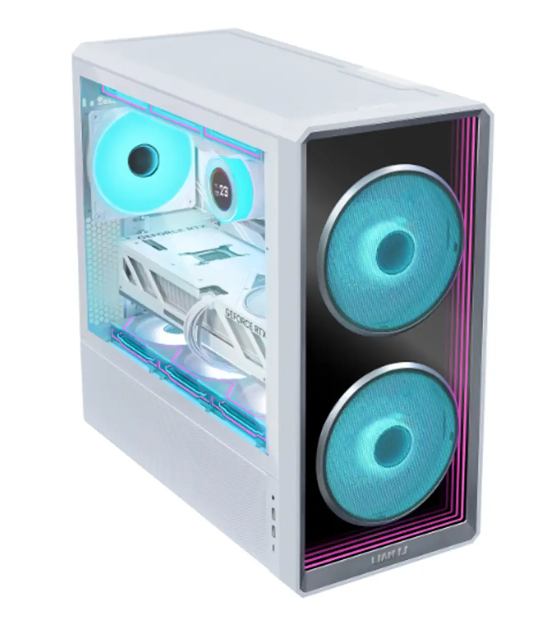 کیس گیمینگ لیان لی LANCOOL 217 INF White