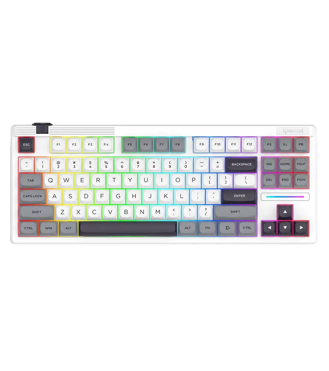 کیبورد بی سیم مکانیکال گیمینگ ردراگون K729 PRO WGB RGB